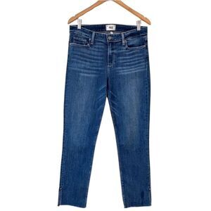 Paige Jeans Womens 30 Skyline Slim 30X29 Stretch USA Made Dark Wash Blue Denim